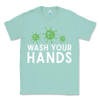 Seafoam wash your hands green germs graphic Classic Tee - linhVisuals