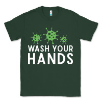 Sports Green wash your hands green germs graphic Classic Tee - linhVisuals