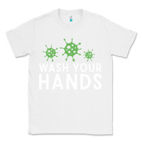 White wash your hands green germs graphic Classic Tee - linhVisuals