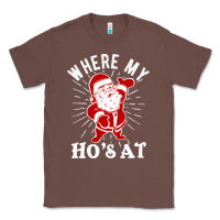 Chestnut where my ho's at funny santa christmas pun naughty xmas humor gift Classic Tee - linhVisuals