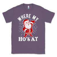 Lavender where my ho's at funny santa christmas pun naughty xmas humor gift Classic Tee - linhVisuals