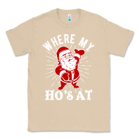 Mushroom where my ho's at funny santa christmas pun naughty xmas humor gift Classic Tee - linhVisuals