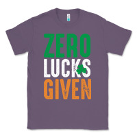 Lavender zero lucks given funny st patricks day joke quote lucky shamrock irela Classic Tee - linhVisuals