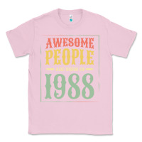 Bubblegum Pink vintage 1988 awesome people are born in 1988 31st birthday gift for me Classic Tee - linhVisuals