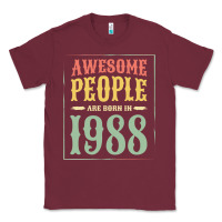 Burgundy vintage 1988 awesome people are born in 1988 31st birthday gift for me Classic Tee - linhVisuals