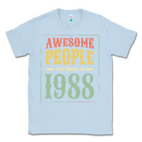 Dusty Blue vintage 1988 awesome people are born in 1988 31st birthday gift for me Classic Tee - linhVisuals