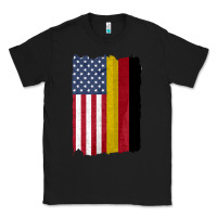 Black united states with germany flag mix us and german country flags Classic Tee - linhVisuals