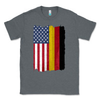 Charcoal Heather united states with germany flag mix us and german country flags Classic Tee - linhVisuals