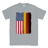 Heather Grey united states with germany flag mix us and german country flags Classic Tee - linhVisuals