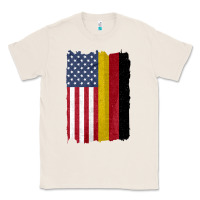 Natural united states with germany flag mix us and german country flags Classic Tee - linhVisuals