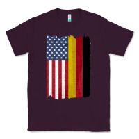 Plum united states with germany flag mix us and german country flags Classic Tee - linhVisuals
