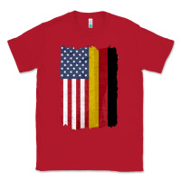 Red united states with germany flag mix us and german country flags Classic Tee - linhVisuals