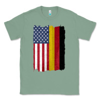 Sage united states with germany flag mix us and german country flags Classic Tee - linhVisuals
