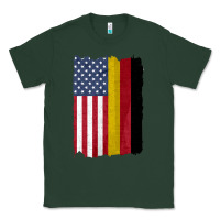 Sports Green united states with germany flag mix us and german country flags Classic Tee - linhVisuals