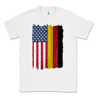 White united states with germany flag mix us and german country flags Classic Tee - linhVisuals