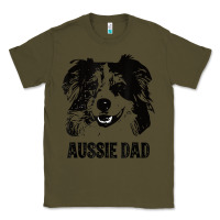 Army Green mens aussie dad   australian shepherd dog dad t shirt Classic Tee - linhVisuals
