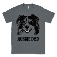 Charcoal Heather mens aussie dad   australian shepherd dog dad t shirt Classic Tee - linhVisuals