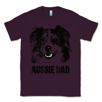 Plum mens aussie dad   australian shepherd dog dad t shirt Classic Tee - linhVisuals