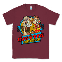 Burgundy chip and dale anime character Classic Tee - linhVisuals