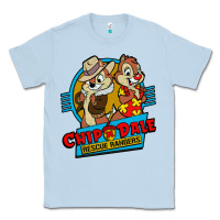 Dusty Blue chip and dale anime character Classic Tee - linhVisuals