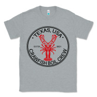 Heather Grey texas crawfish boil crew Classic Tee - linhVisuals