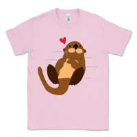Bubblegum Pink otter Classic Tee - linhVisuals