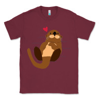 Burgundy otter Classic Tee - linhVisuals