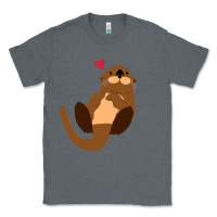 Charcoal Heather otter Classic Tee - linhVisuals