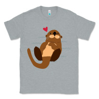 Heather Grey otter Classic Tee - linhVisuals