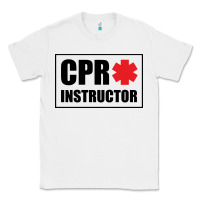 White cpr instructor Classic Tee - linhVisuals