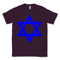 Plum star of david Classic Tee - linhVisuals
