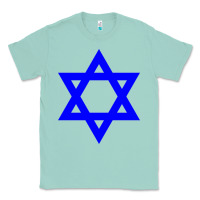 Seafoam star of david Classic Tee - linhVisuals