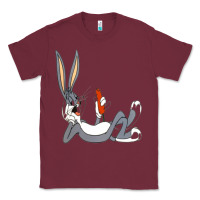 Burgundy funny rabbit 3 Classic Tee - linhVisuals