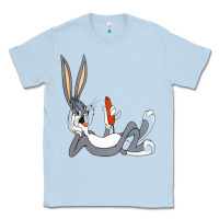 Dusty Blue funny rabbit 3 Classic Tee - linhVisuals
