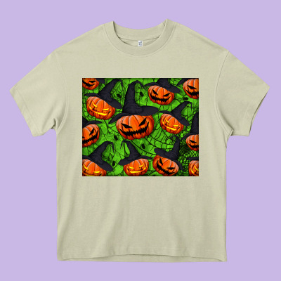 Halloween Pumpkin Mouse Pad Heavy Core Tee Designed By Bundleandbundleshop