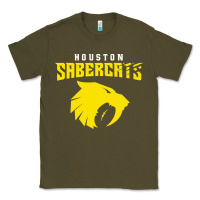 Army Green houston sabercats Classic Tee - linhVisuals