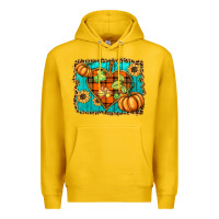 Lemon fall pumpkins and sunflowers heart Premium Hoodie - BarkalooDesign