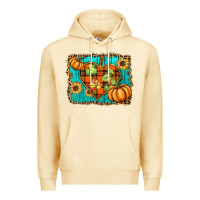 Pina Colada fall pumpkins and sunflowers heart Premium Hoodie - BarkalooDesign