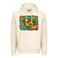 Tofu fall pumpkins and sunflowers heart Premium Hoodie - BarkalooDesign