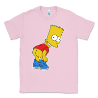 Bubblegum Pink TRIPY BART SIMPSONS Classic Tee - linhVisuals