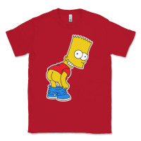 Red TRIPY BART SIMPSONS Classic Tee - linhVisuals