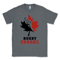 Charcoal Heather canada rugby Classic Tee - linhVisuals