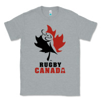 Heather Grey canada rugby Classic Tee - linhVisuals