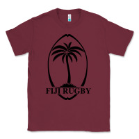Burgundy fiji national rugby Classic Tee - linhVisuals