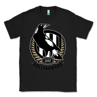 Black collingwood fc Classic Tee - linhVisuals