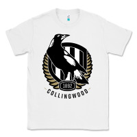 White collingwood fc Classic Tee - linhVisuals