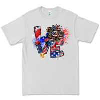 Dove Grey patriotic Love Premium Tee - CowhideDigitalArt