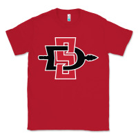 Red san diego state aztecs Classic Tee - linhVisuals