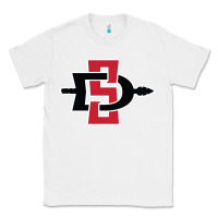 White san diego state aztecs Classic Tee - linhVisuals