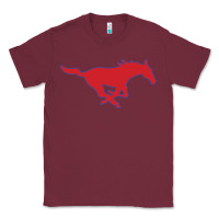 Burgundy smu mu5t4ng Classic Tee - linhVisuals